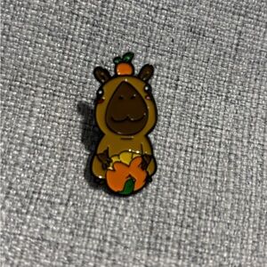 Happy Capys Capybara Blind Bag Enamel Pin - Orange